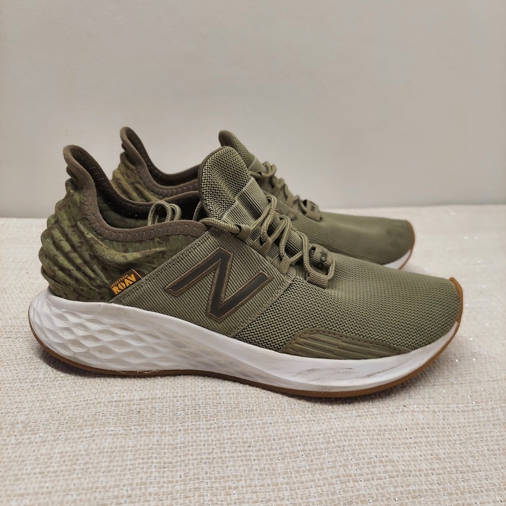 New Balance Fresh Foam Roav Mens 8 Olive Green Camo Running Shoes MROAVPO1